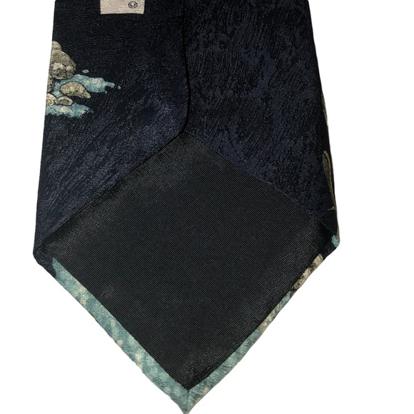 VTG Rainbow Trout Necktie 100% Silk Tie, Endangered Species 1999 Katie Dobson C. - Picture 9 of 10